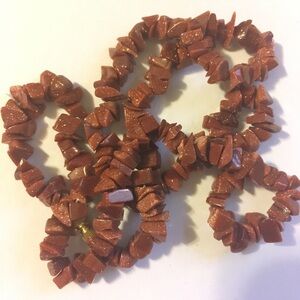 Goldstone Chip Necklace